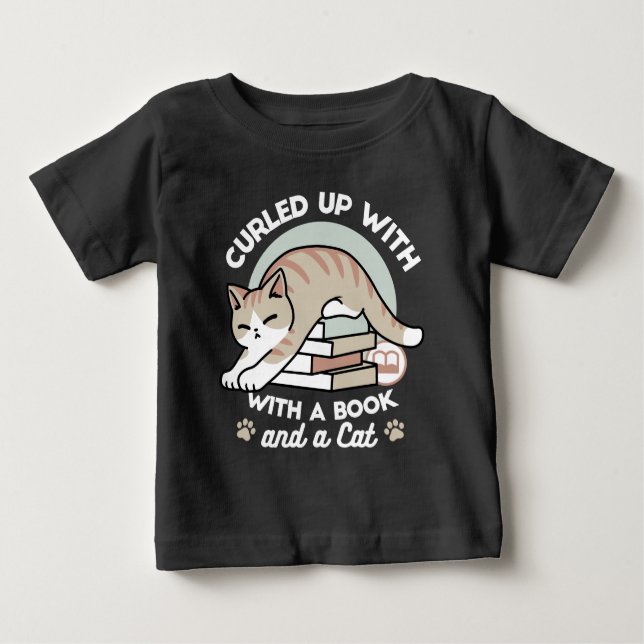Cat Illustration från bok Älskare - Uppskurna och  T Shirt (Framsida)