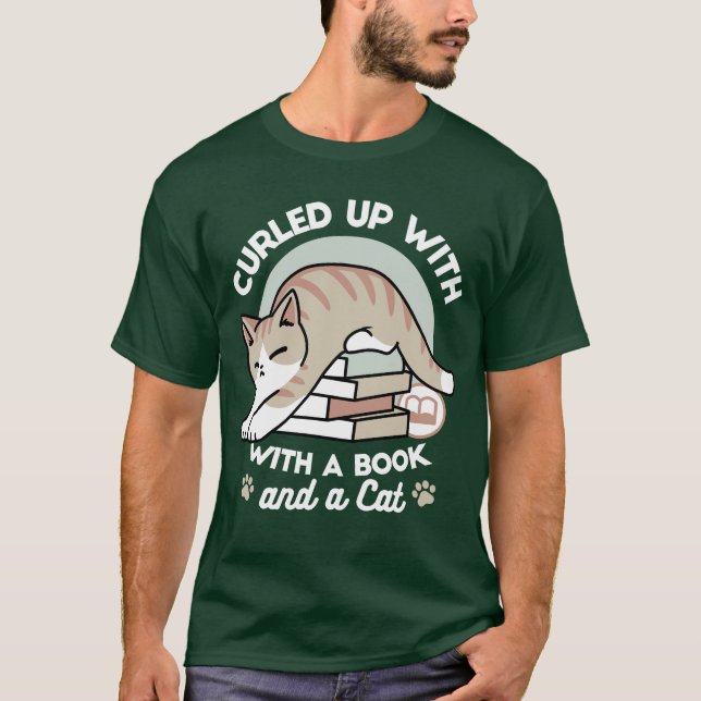 Cat Illustration från bok Älskare - Uppskurna och  T Shirt (Framsida)