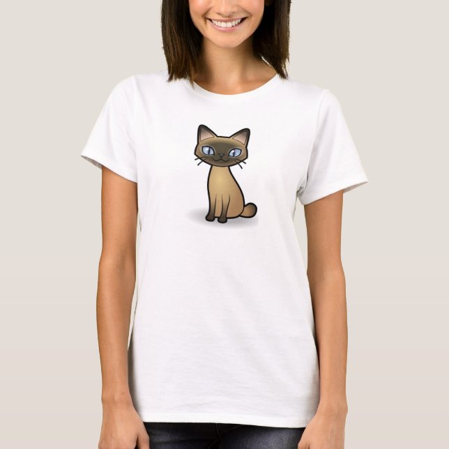 Cat Illustration Tee Shirt (Framsida)