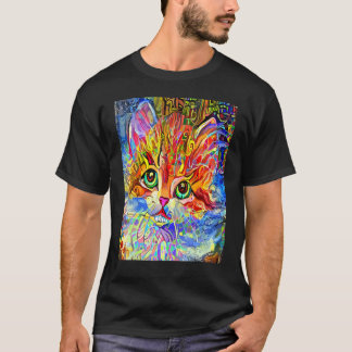 CAT IMPRESSIONIST Kitten Kattunge I är en Kat Mamm T Shirt