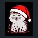 Cat In A Santa Hat  Poster<br><div class="desc">Cat In A Santa Hat</div>
