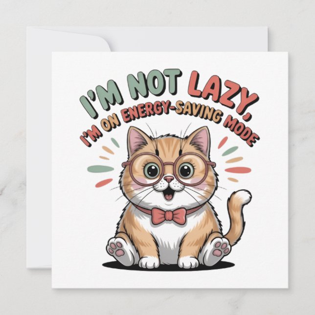 Cat in Energy Saving Mode (Framsida)
