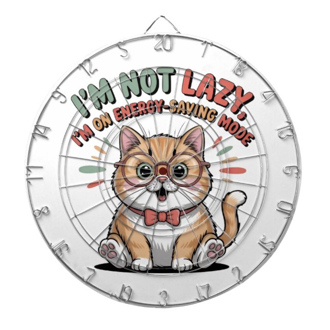 Cat in Energy Saving Mode Darttavla (Framsidan)