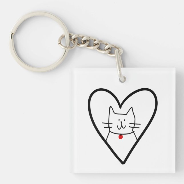 Cat in Heart Doodle  (Framsidan)