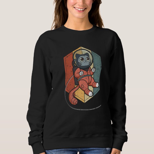 Cat in Space Space Cat Nerdy  1 T Shirt (Framsida)