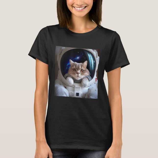 Cat in Space T Shirt (Framsida)