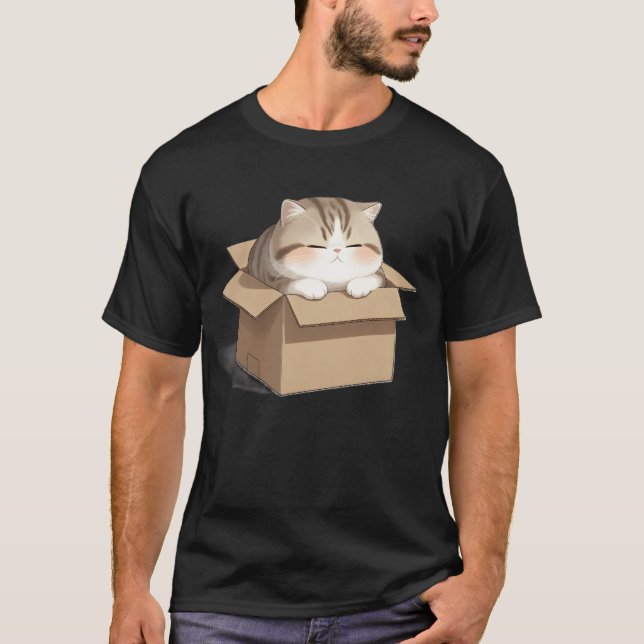 Cat in the Box Shirt T (Framsida)