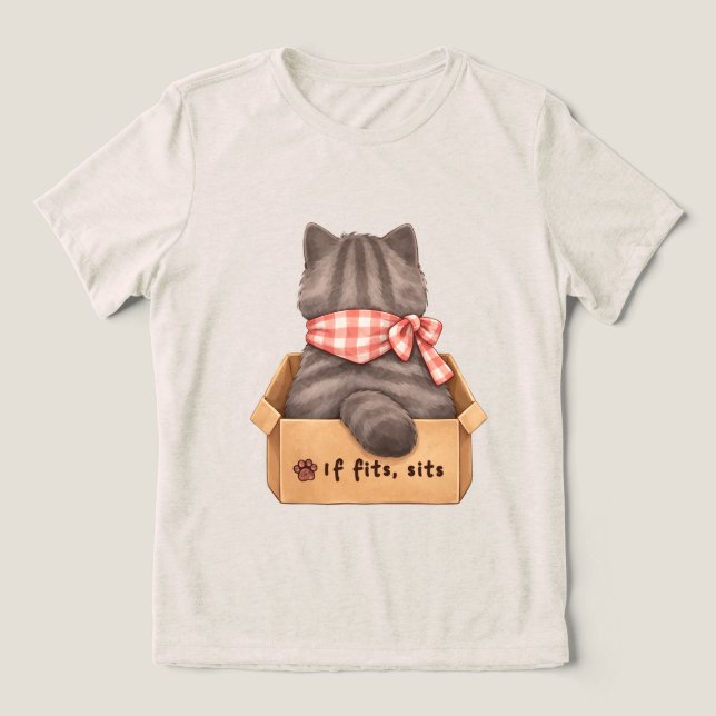 Cat in The Box T-Shirt (Design Framsida)