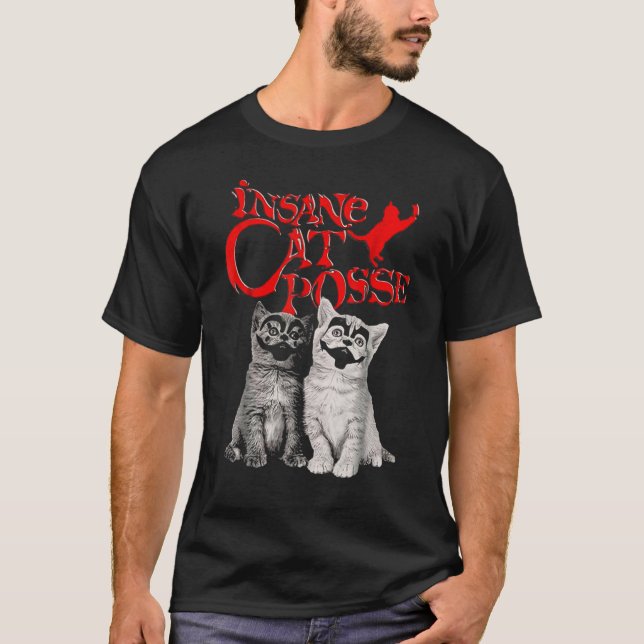 Cat Inš Cat Posse T Shirt (Framsida)