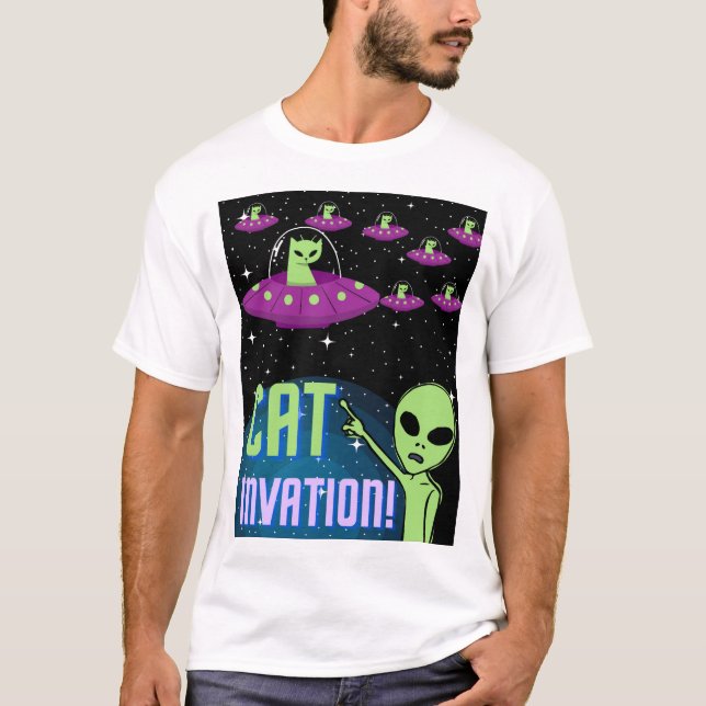 CAT-INVATION T SHIRT (Framsida)