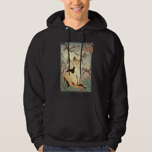 Cat Japansk Art Stil Hoodie