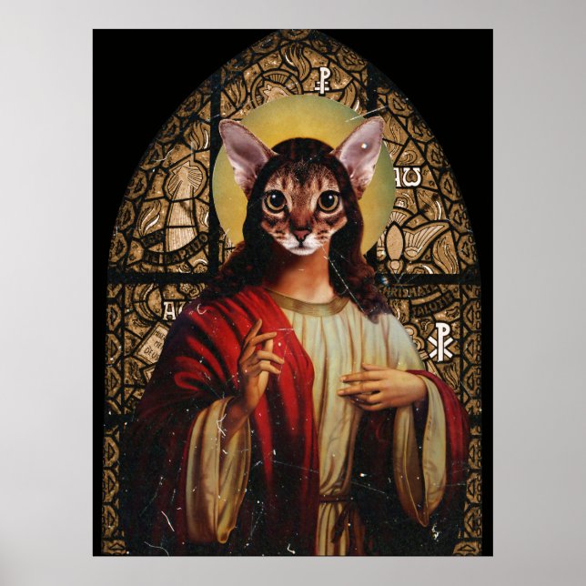 Cat Jesus Poster (Framsidan)