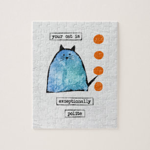 Cat Jigszawa Puzzle - Lönnkatt exceptionellt poler Pussel