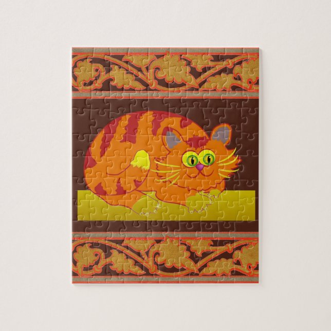 Cat Jigszawa Puzzle Pussel (Vertikal)