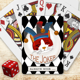 Cat Joker spelar upp kort Deck Casinokort
