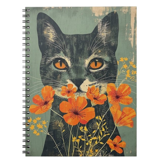 Cat Journal, Cat Notebook, Cat Cat Cat Cat Cat Cat Anteckningsbok (Framsidan)
