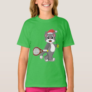 Cat jul Tennis T Shirt