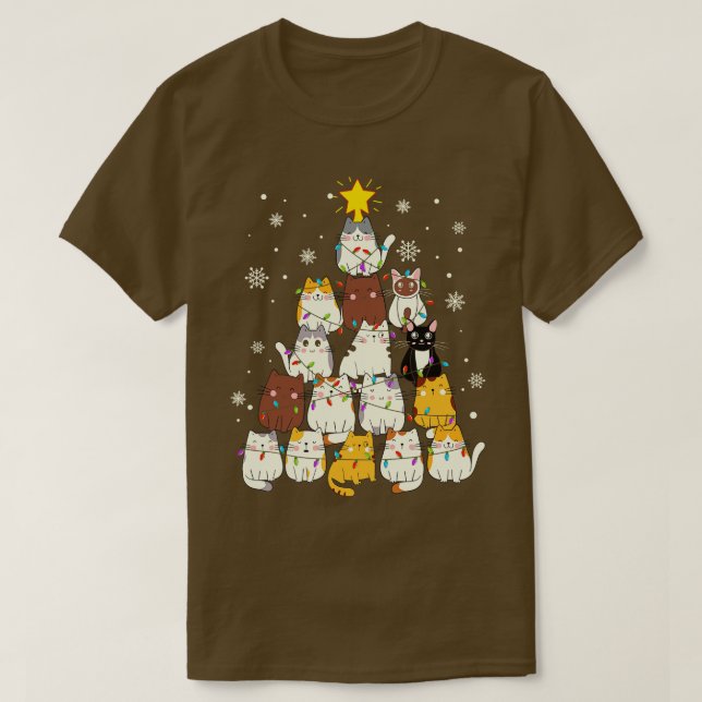 Cat julgran 1 t shirt (Design framsida)