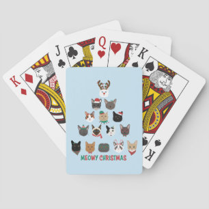 Cat Julgran Casinokort