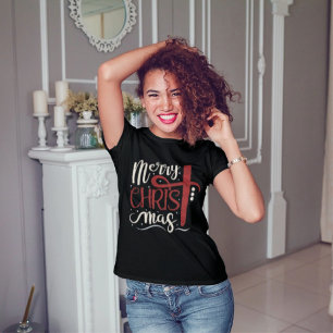 Cat Julgran Julafton Girls Goys Meowy Catmas T Shirt