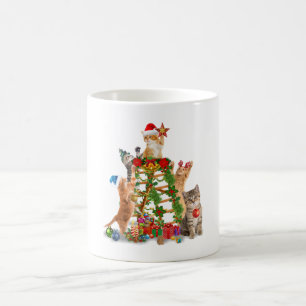 Cat Julgran Ugly jul Cat Mamma Cat Pappa Kaffemugg