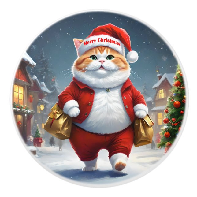 Cat Jultomten, Knopp (Framsidan)
