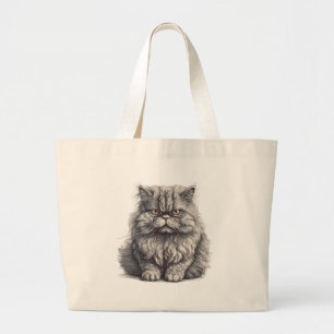 Cat Jumbo Tote Tygkasse