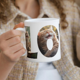 Cat Kärlek I klippt ut foton 1 Kaffemugg