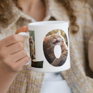 Cat Kärlek I klippt ut foton 1 Kaffemugg