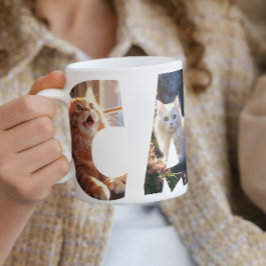 Cat Kärlek I klippte ut foton Kaffemugg