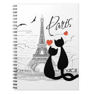 Cat kärlek i Paris Anteckningsbok