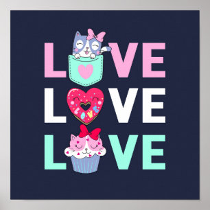 Cat Kärlek Poster