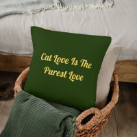 Cat Kärlek Purest Personalize Cute Funny Quote Grö