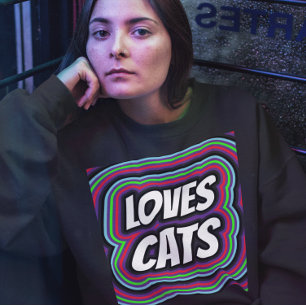 CAT KÄRLEK RETRO CAT T-SHIRTS