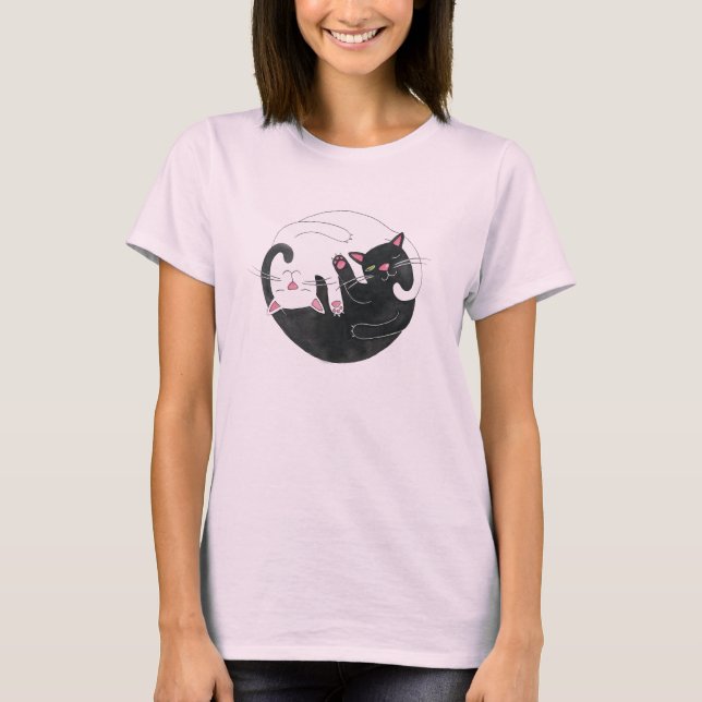 Cat Kärlek Shirt Tee Shirt (Framsida)