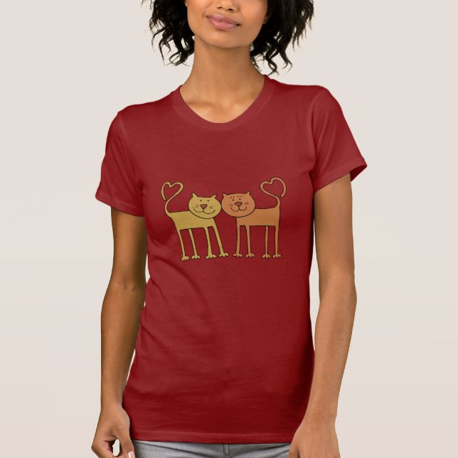 Cat Kärlek T-shirt (Framsida)