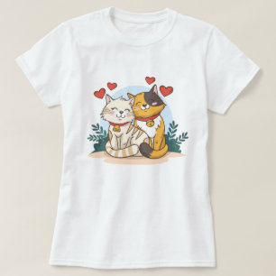 Cat Kärlek T-Shirt
