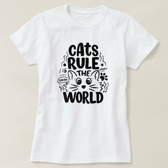 Cat Kärlek T-Shirt (Design framsida)