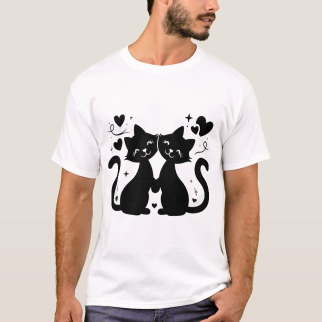 CAT KÄRLEK T SHIRT (Framsida)