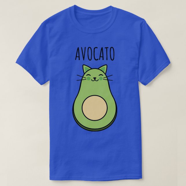 Cat Kattunge Kitten Avocado Avocato pun T Shirt (Design framsida)