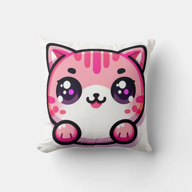 cat kawaii kudde (Framsida)