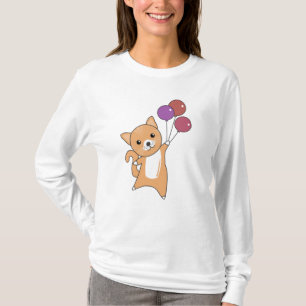 Cat Kitten Balloons Cute Animals Red Cats T Shirt