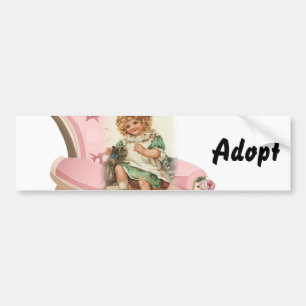 Cat Kitten Hund Adopt Bumper Sticker Bildekal