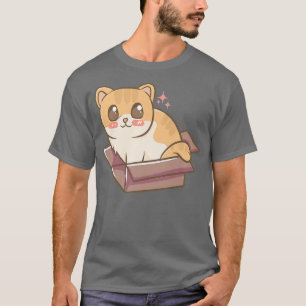 Cat Kitten i en Bo Cute Kawaii Anime Kawaii Japan T Shirt
