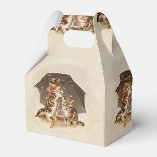 Cat Kitten kattunge antique vintage söt Söt Presentaskar