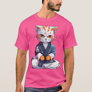 Cat Kitten Kattunge Karate Taekwondo Kickboxing T Shirt