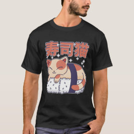 Cat Kitten Kitten Asian Food Älskare T Shirt