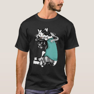 Cat Kitten Smoking Tatto I Kärlek Mamma T Shirt