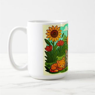 Cat, Kittens, Mother Cat Kaffemugg