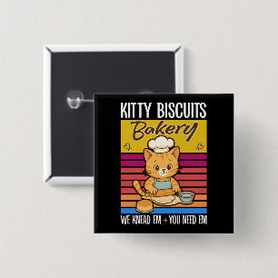 Cat Kneading Baker Kattunge Biscuits Vi kände dig Knapp
